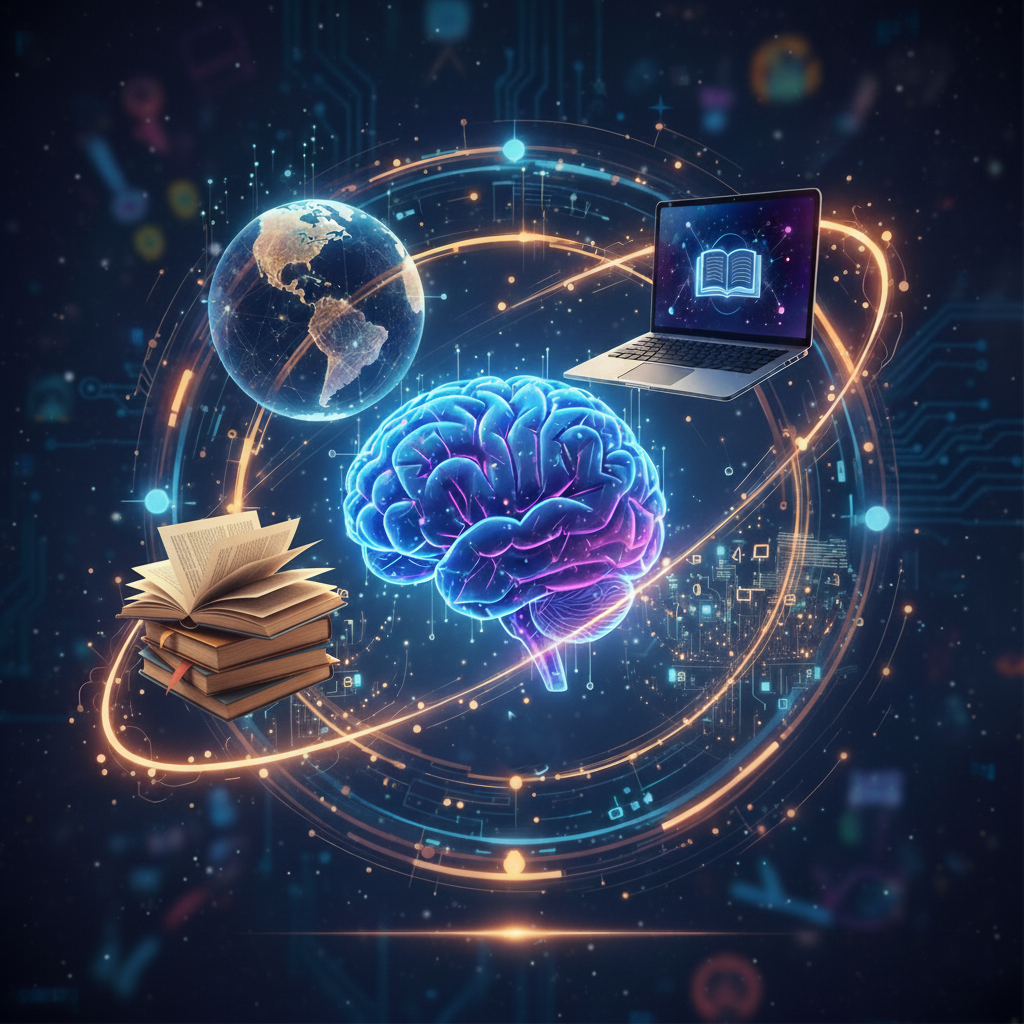 Education and technology illustration